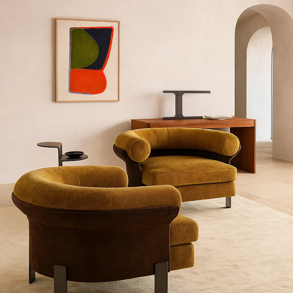 Silvano (SF-12024) - Italian Minimalist Custom Sofa Bespoke in Leather &amp; Fabric