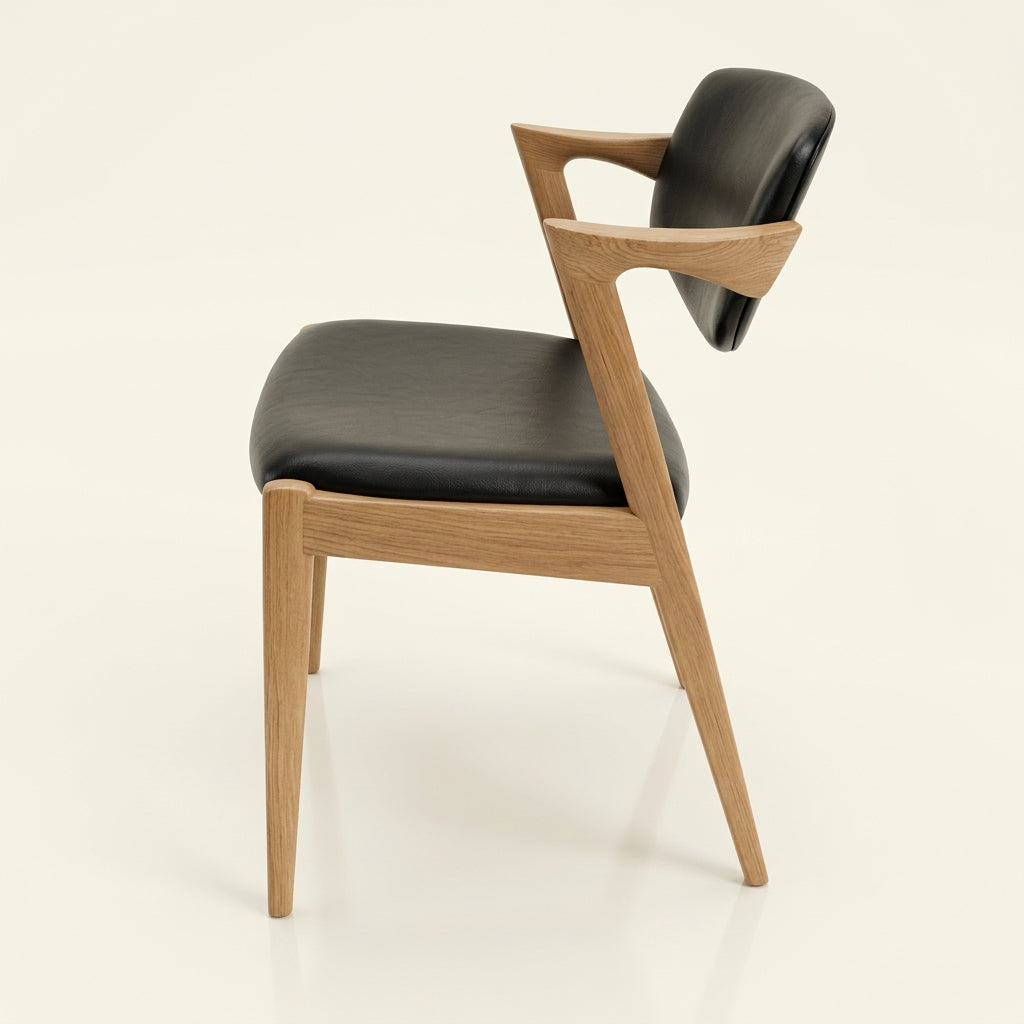 Sky CH9267 Custom Chair | Mid Century Minimalist | American Solid Hardwood