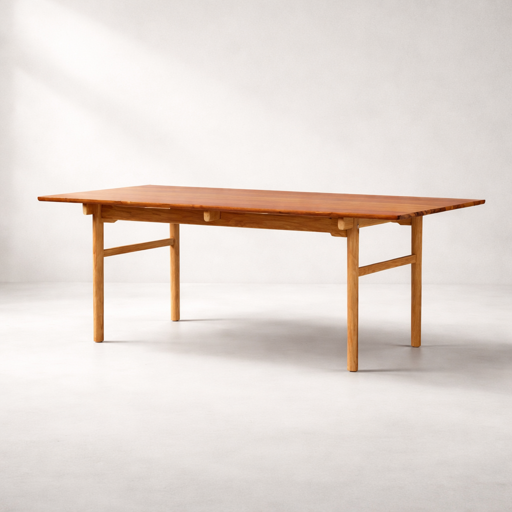Sling DT829A Custom American Solid Wood Table | Solid American Oak