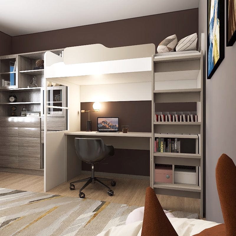 RTG Customized Loft Bed with Study picket and rail