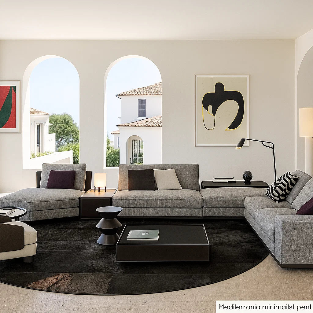 Strathen (SF12019) - Italian Minimalist Custom Sofa Bespoke in Leather &amp; Fabric