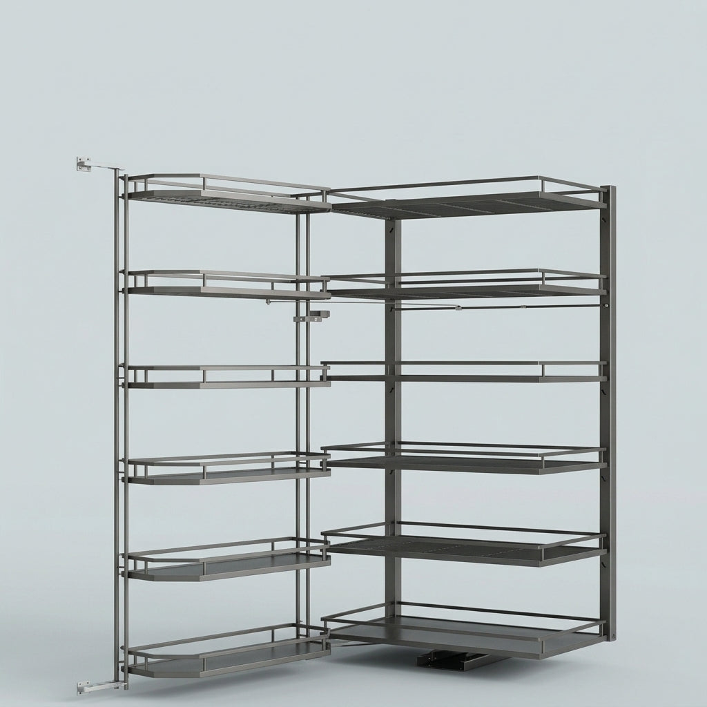 Tall Tandem Pull-Out Unit | Carbon Steel | Powder Coated