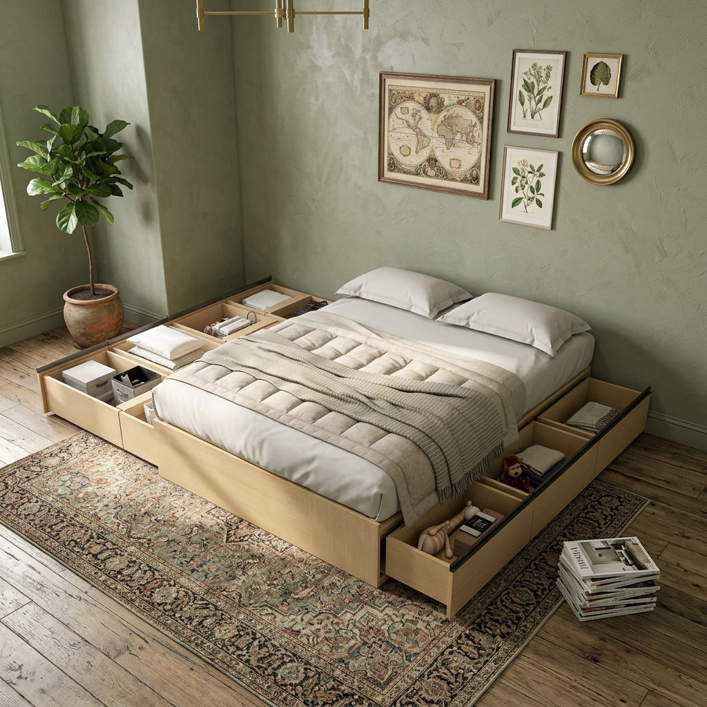 Tatami Storage® Platform Bed TQ12 | Queen Size