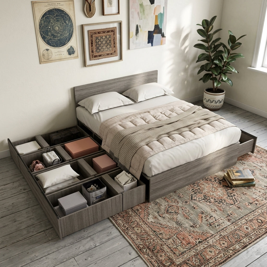 Tatami Storage® Platform Bed TQ12 | Queen Size