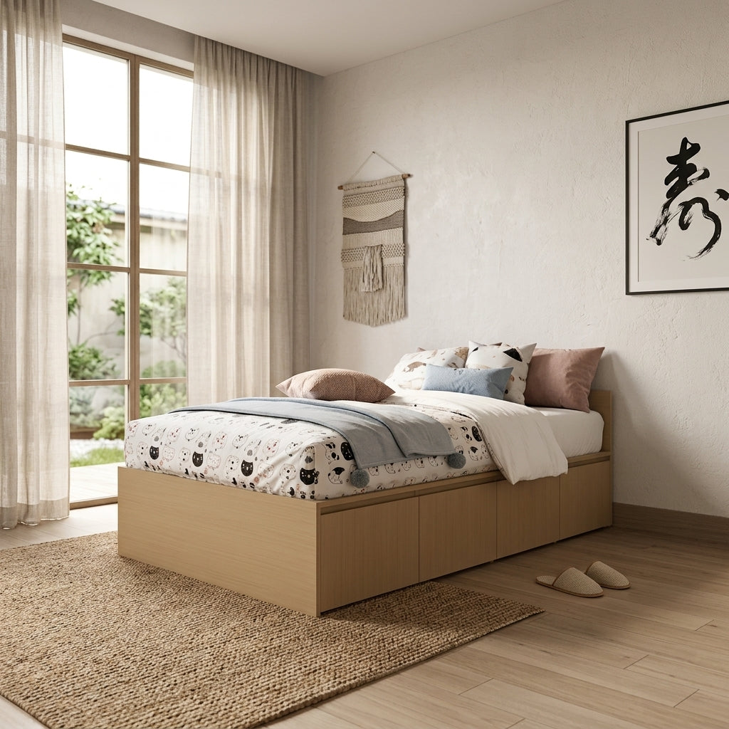 Tatami Storage® Platform Bed TS12 | Single Super Single Size