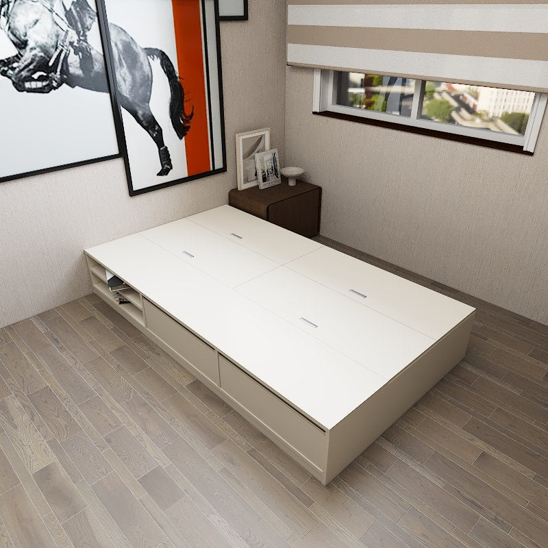 Tatami Super Single Size Storage Bed 2-Drawer 4-Top Swing Door 1-Open Shelve - Assorted Colors (TSS9)