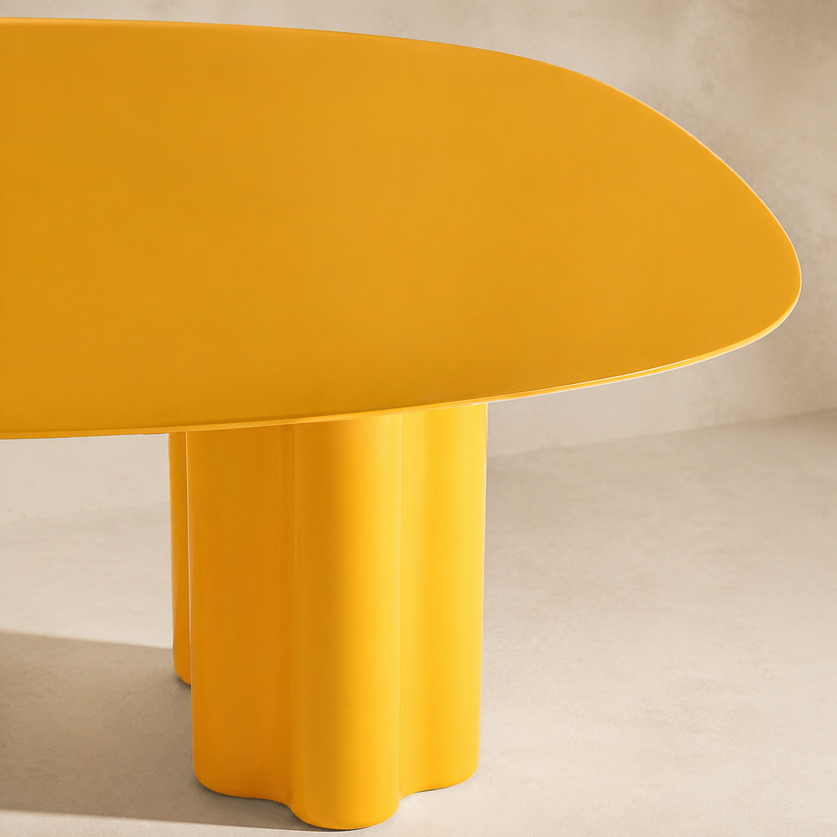 Tavola Custom Mid Century Sculptural Design Table | Organic Fiberglass