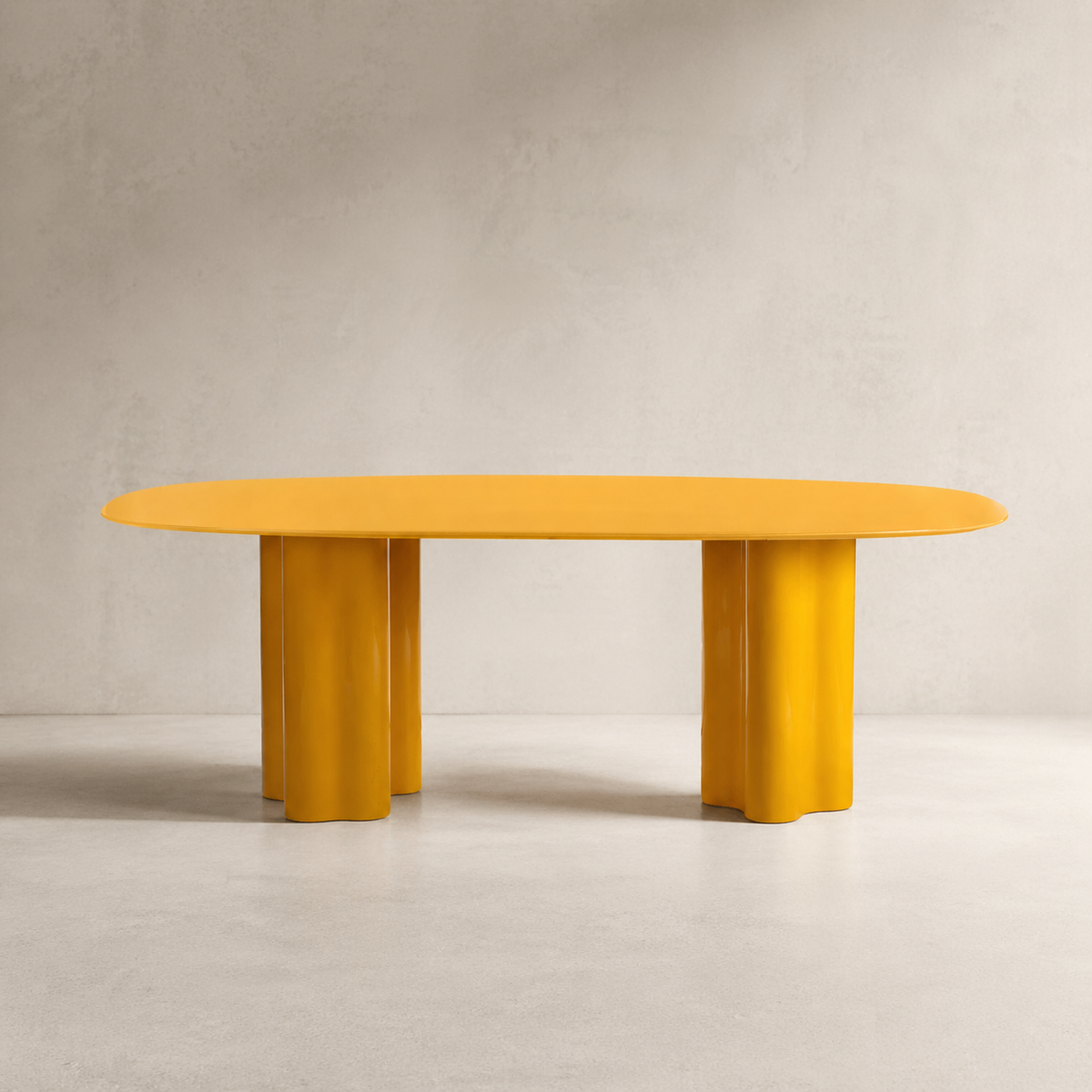Tavola Custom Mid Century Sculptural Design Table | Organic Fiberglass
