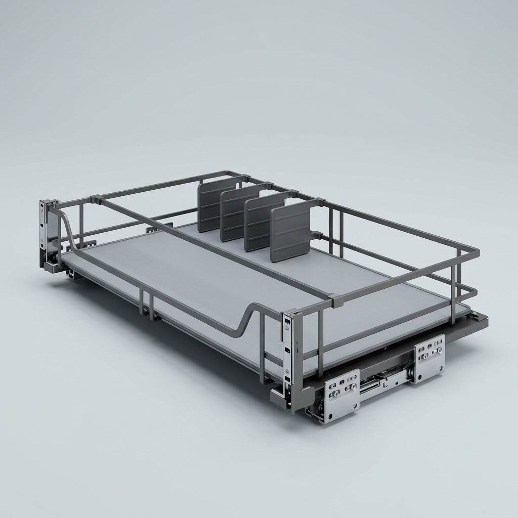 Three sided Pull-Out Basket | Carbon Steel | Powder Coated