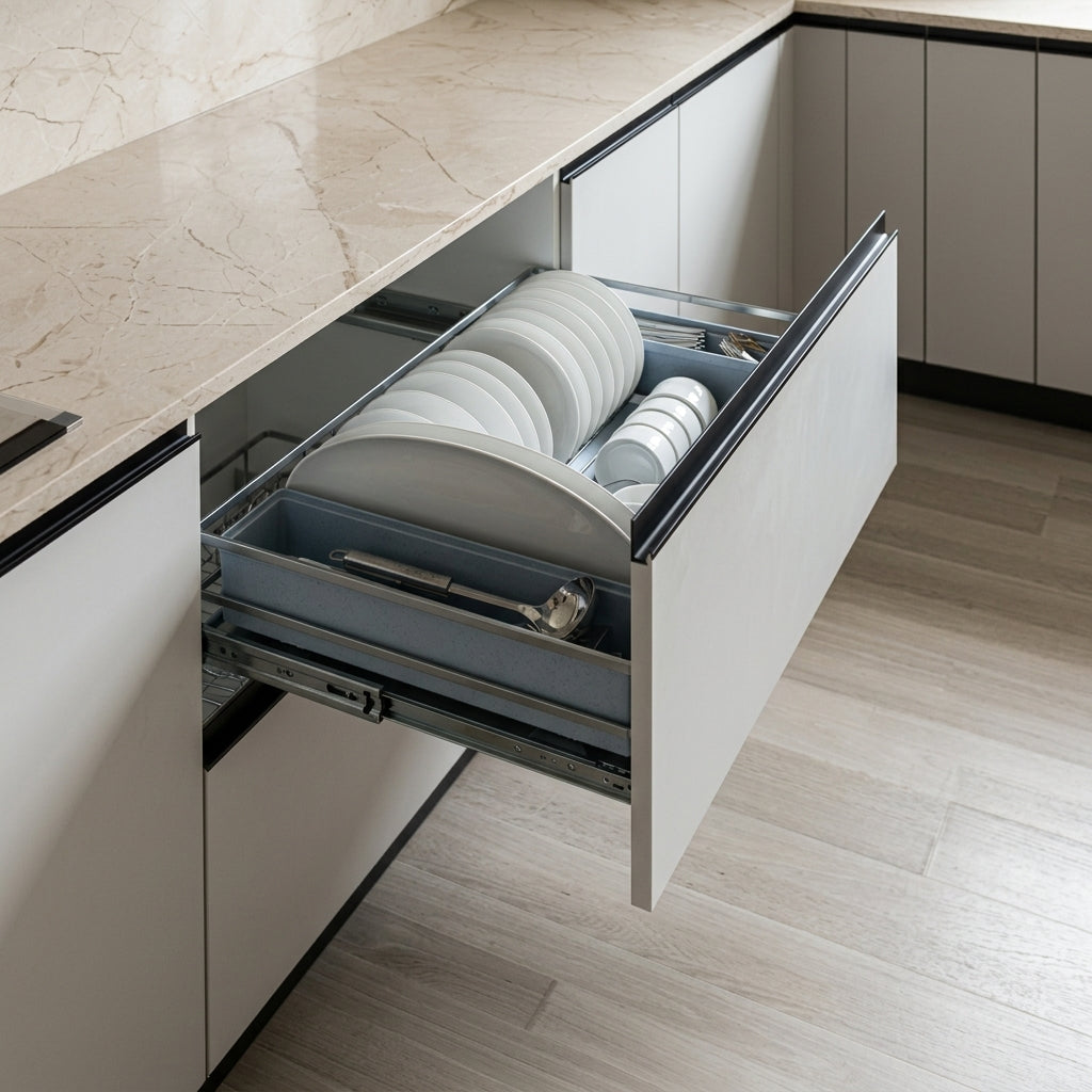 Three sided Pull-Out Basket | Nano Dry-Plated