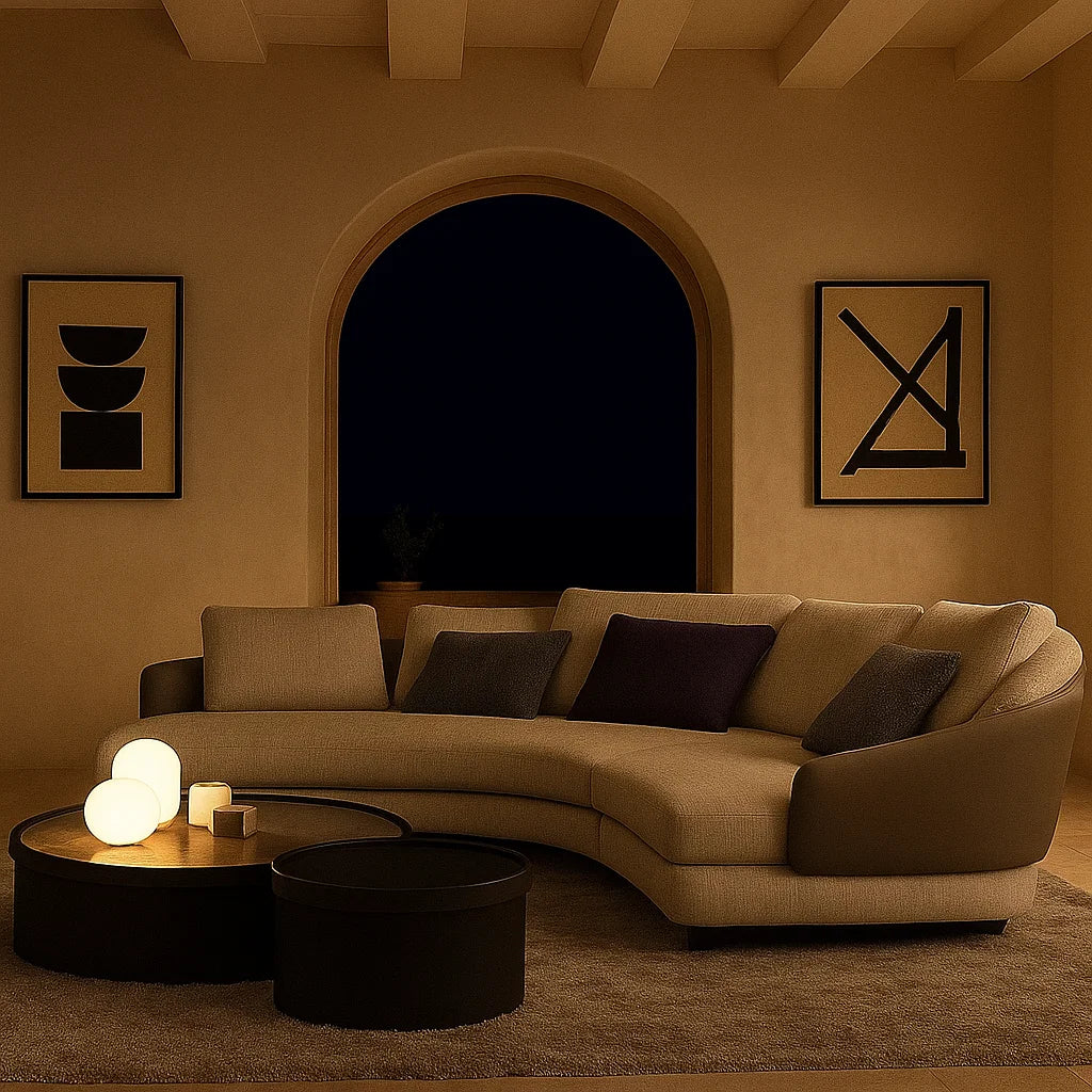 Trevan (SF12020) - Italian Minimalist Custom Sofa Bespoke in Leather &amp; Fabric