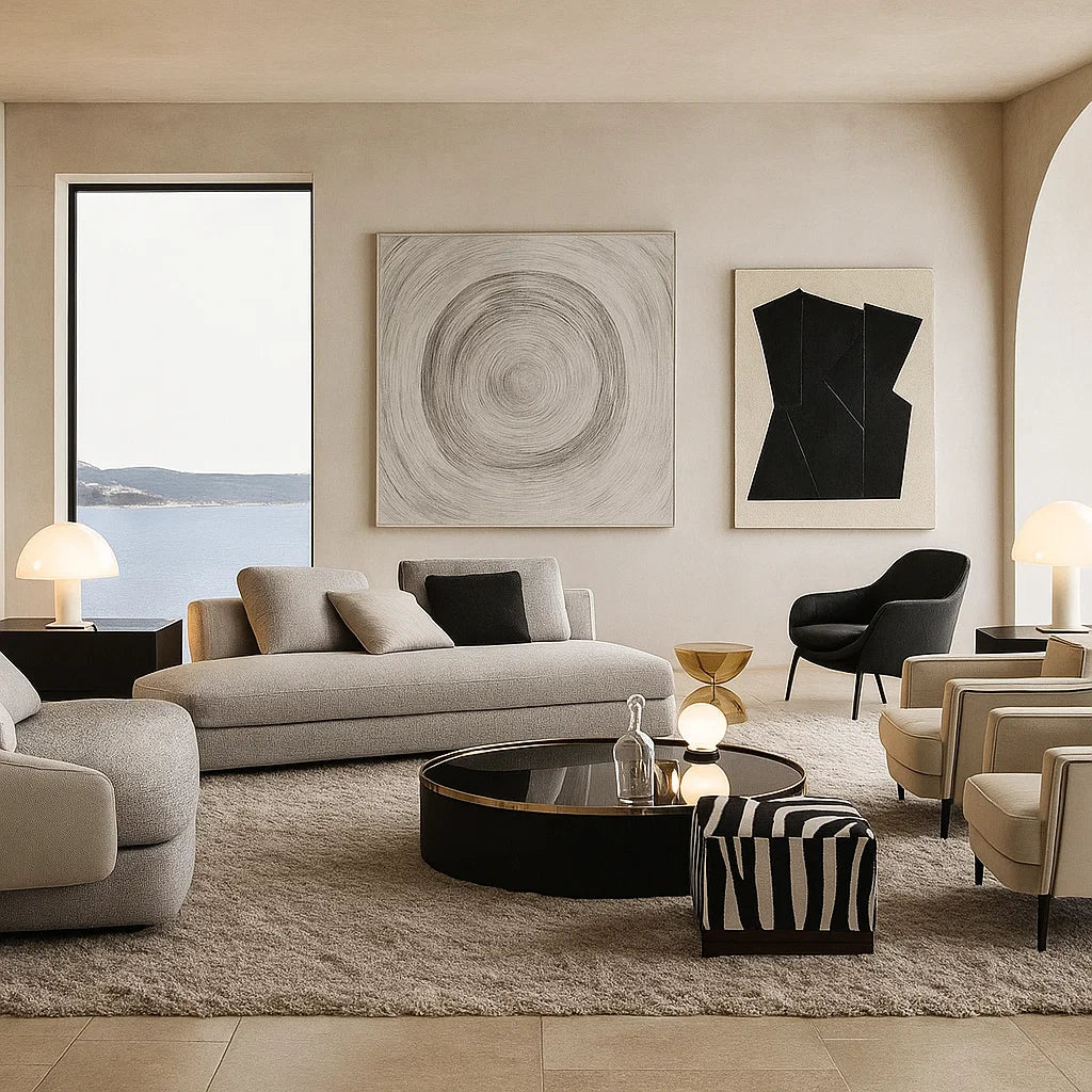 Trevan (SF12020) - Italian Minimalist Custom Sofa Bespoke in Leather &amp; Fabric