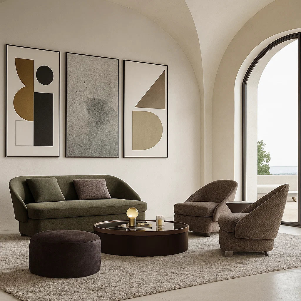 Trevan (SF12020) - Italian Minimalist Custom Sofa Bespoke in Leather &amp; Fabric