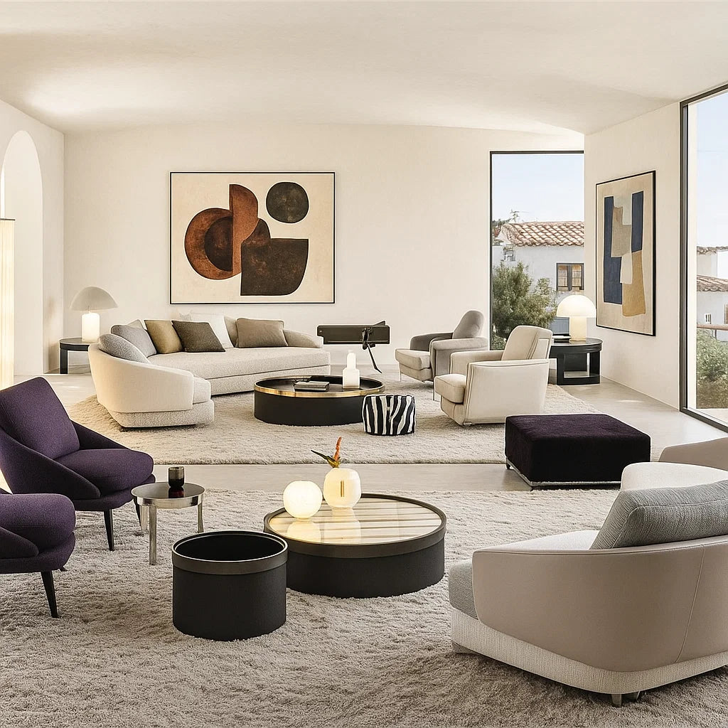 Trevan (SF12020) - Italian Minimalist Custom Sofa Bespoke in Leather &amp; Fabric