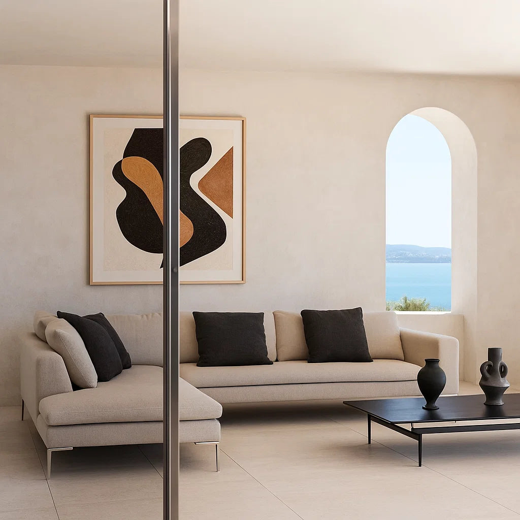 Valerio (SF-12041) - Italian Minimalist Custom Sofa Bespoke in Leather &amp; Fabric