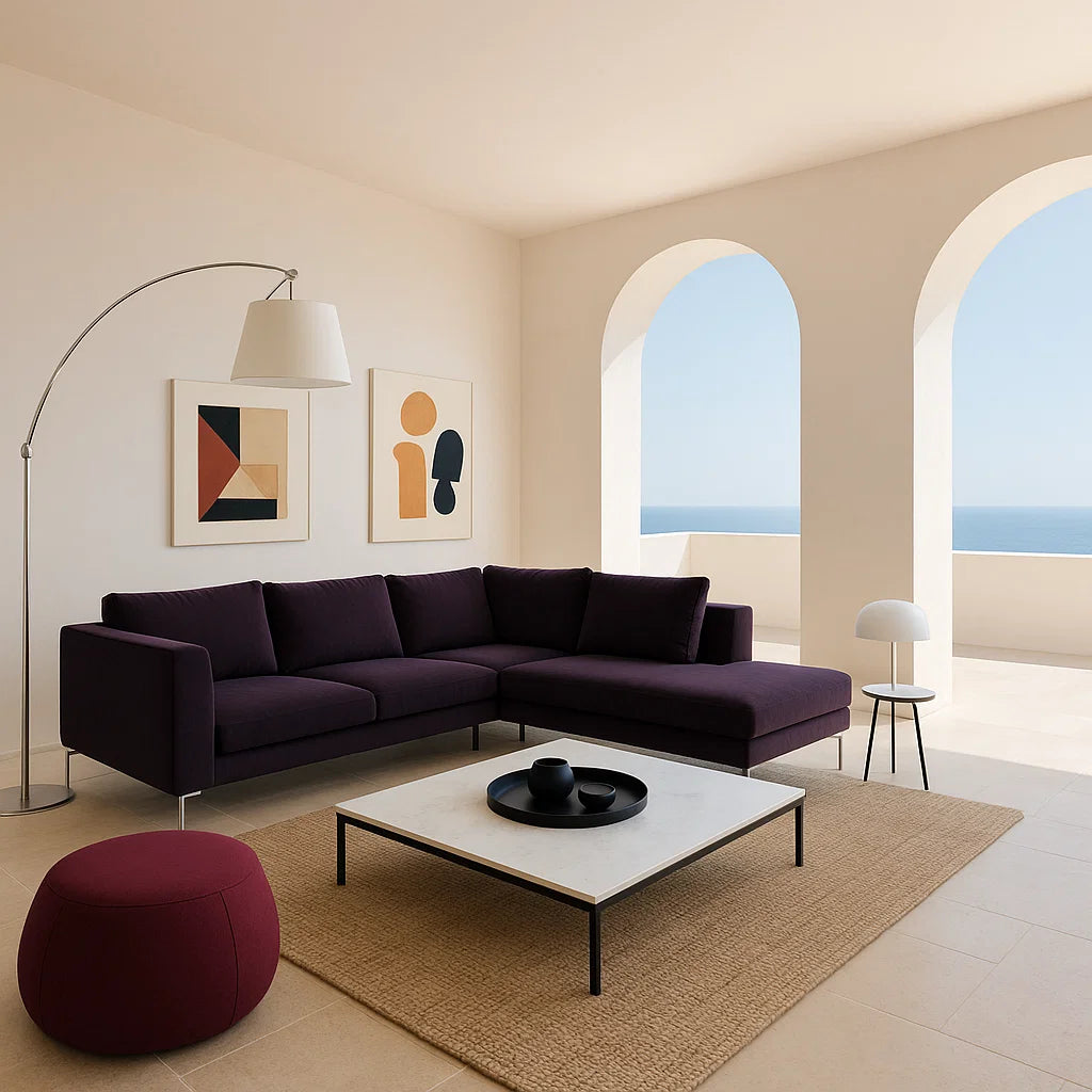 Valerio (SF-12041) - Italian Minimalist Custom Sofa Bespoke in Leather &amp; Fabric