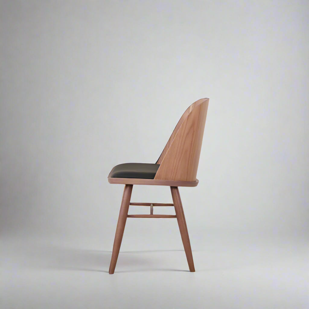Valian Dining Chair (CH2306) - Custom Solid Wood American Oak Dining Chair Mid-Century Architect-Inspired Scandinavian Minimalist