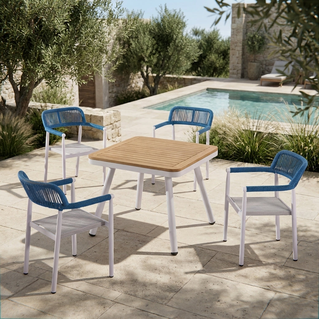 Venice Outdoor Dining Table | Square | Teak Wood | WA4053