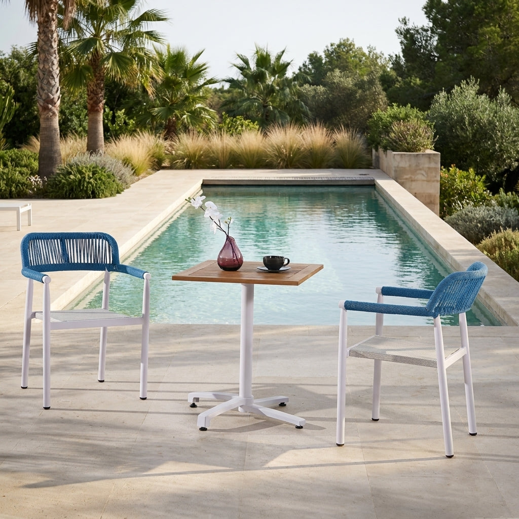 Venice Outdoor Dining Table | Square | Teak Wood | WA4054