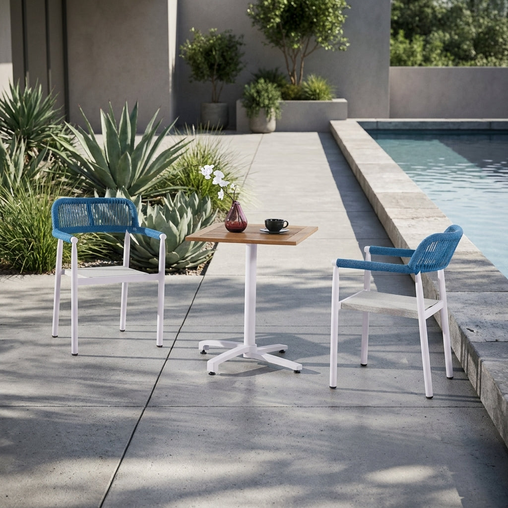 Venice Outdoor Dining Table | Round | Teak Wood | WA4055