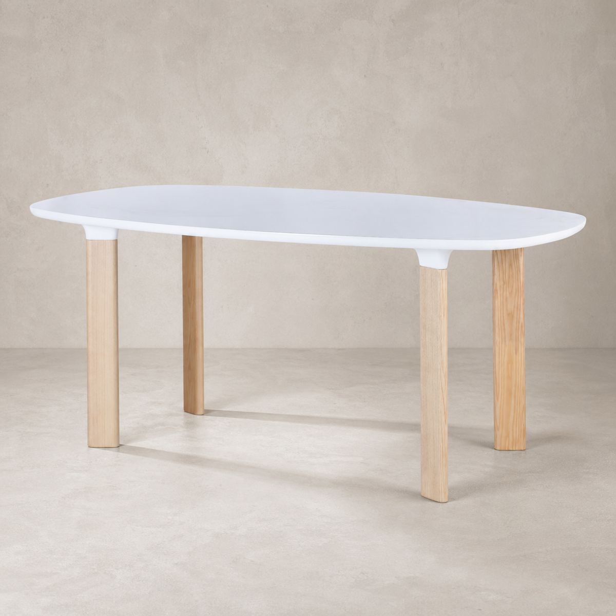 Vero Custom Mid Century Sculptural Design Table | American Oak