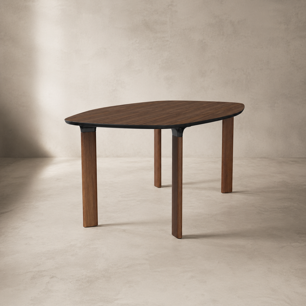 Vero Custom Mid Century Sculptural Design Table | American Oak
