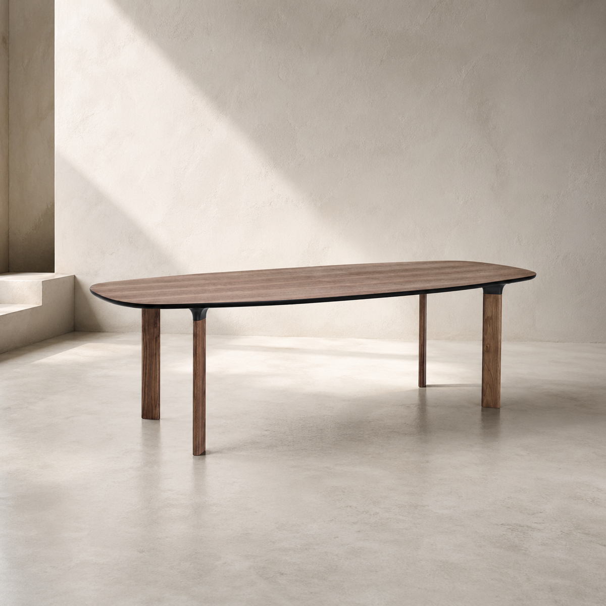 Vero Custom Mid Century Sculptural Design Table | American Oak
