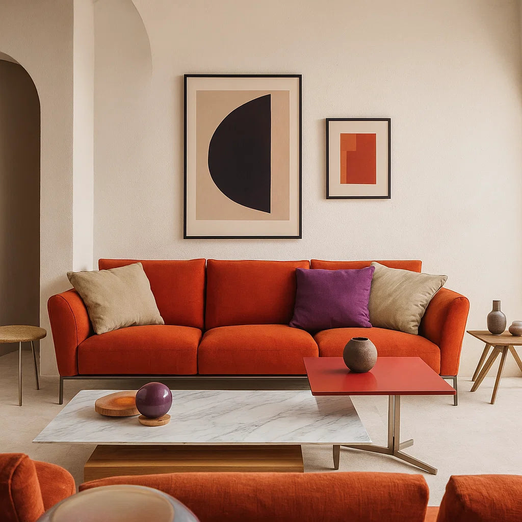 Virelli (SF-12036) - Italian Minimalist Custom Sofa Bespoke in Leather &amp; Fabric