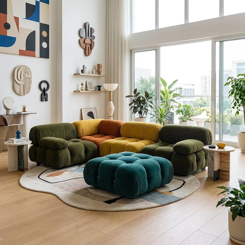 Volondra (MB-01) - Italian Minimalist Custom Sofa Bespoke in Leather & Fabric