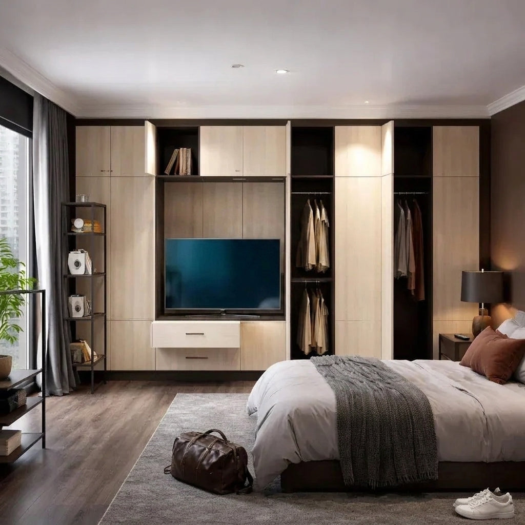 Wardrobe + TV console