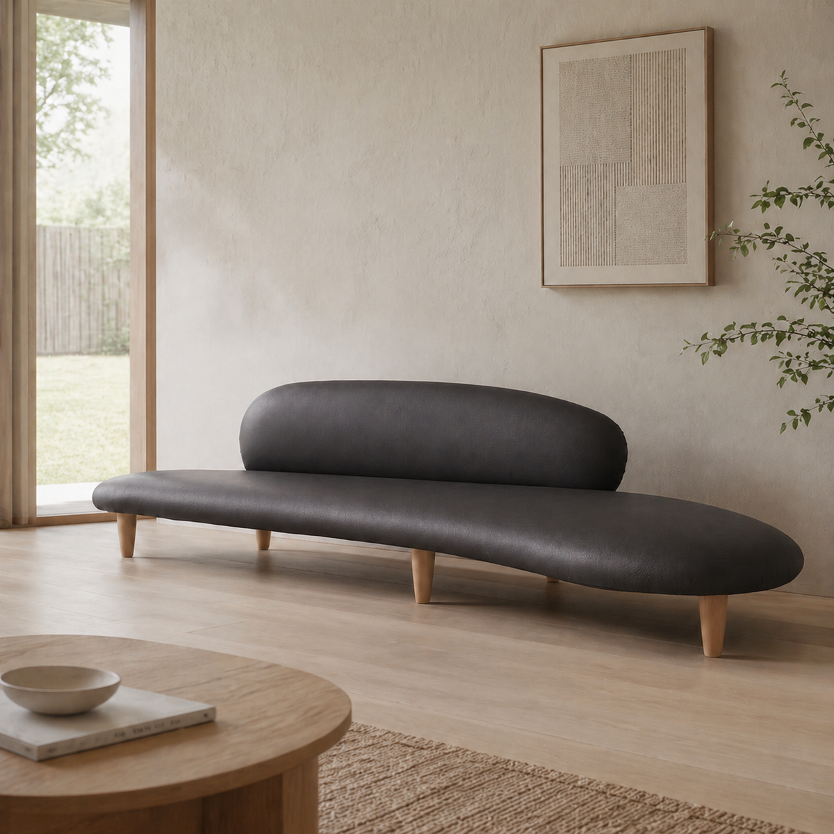 Clifton SF3016 Custom Mid Century Minimalist Design 3-Seater Sofa | Pet Friendly Fabric & Leather