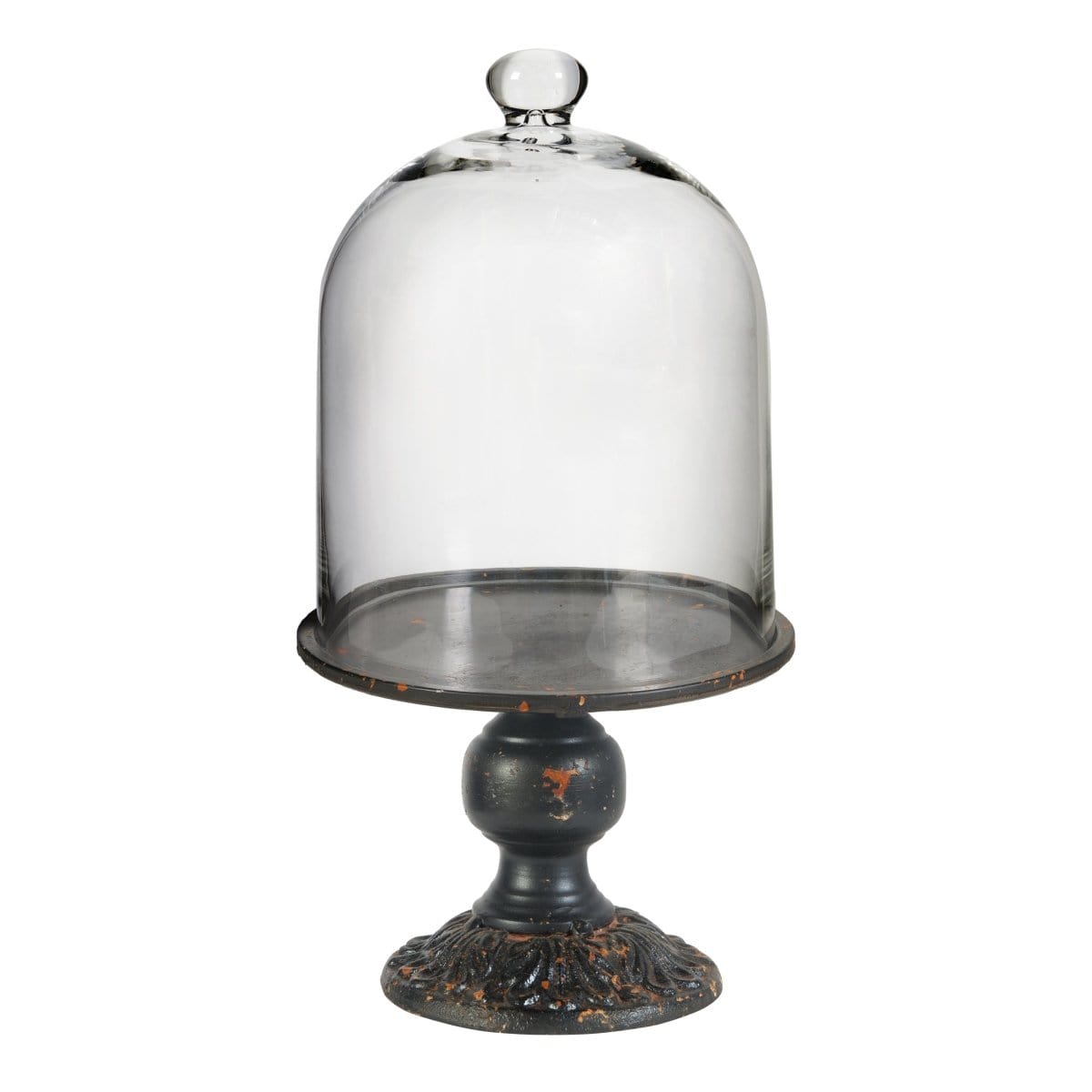 AB-33895  Maguire Pedestal Plate with Glass Dome picket and rail