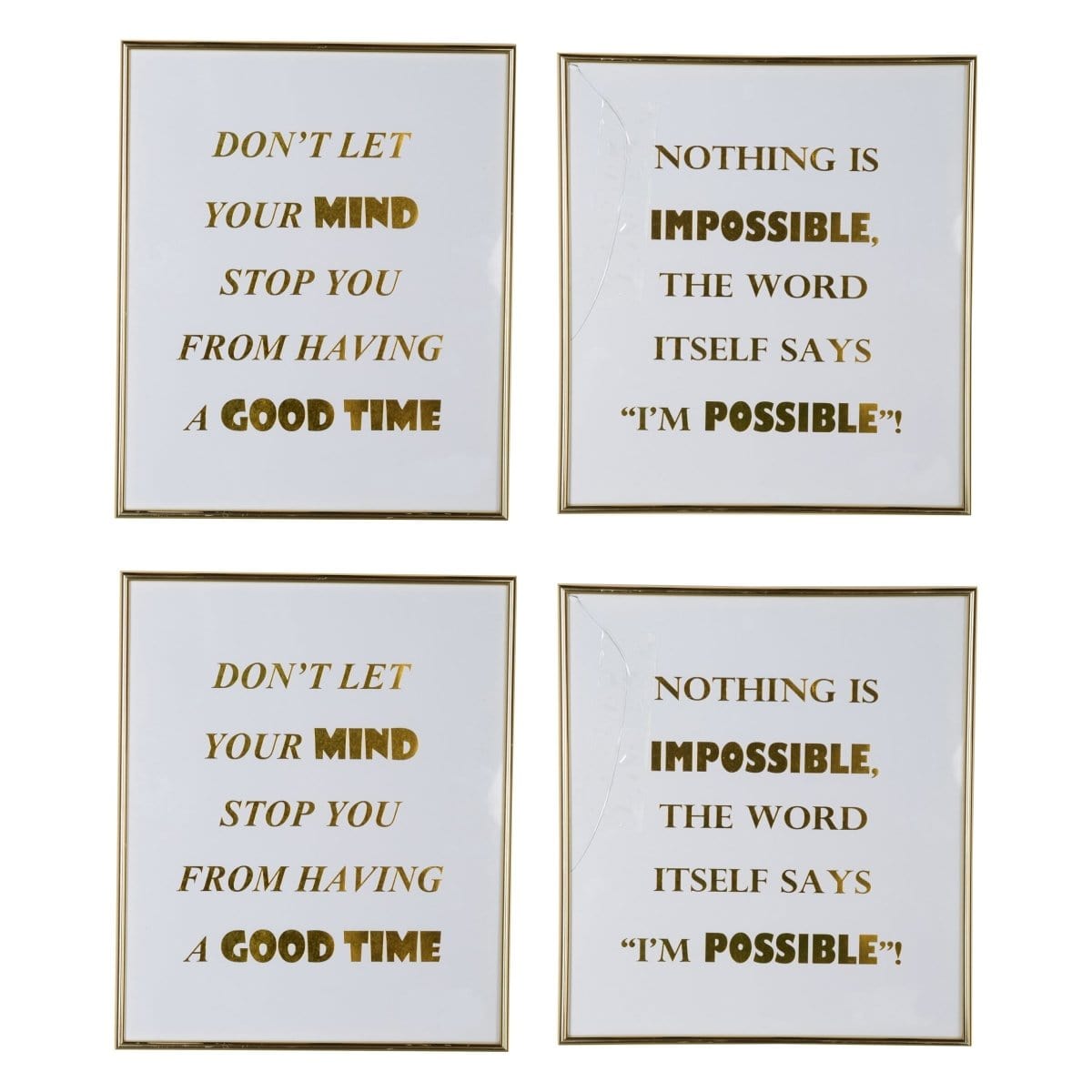 AB-76348 MINDFUL SAYINGS WALL ART,LARGE picket and rail