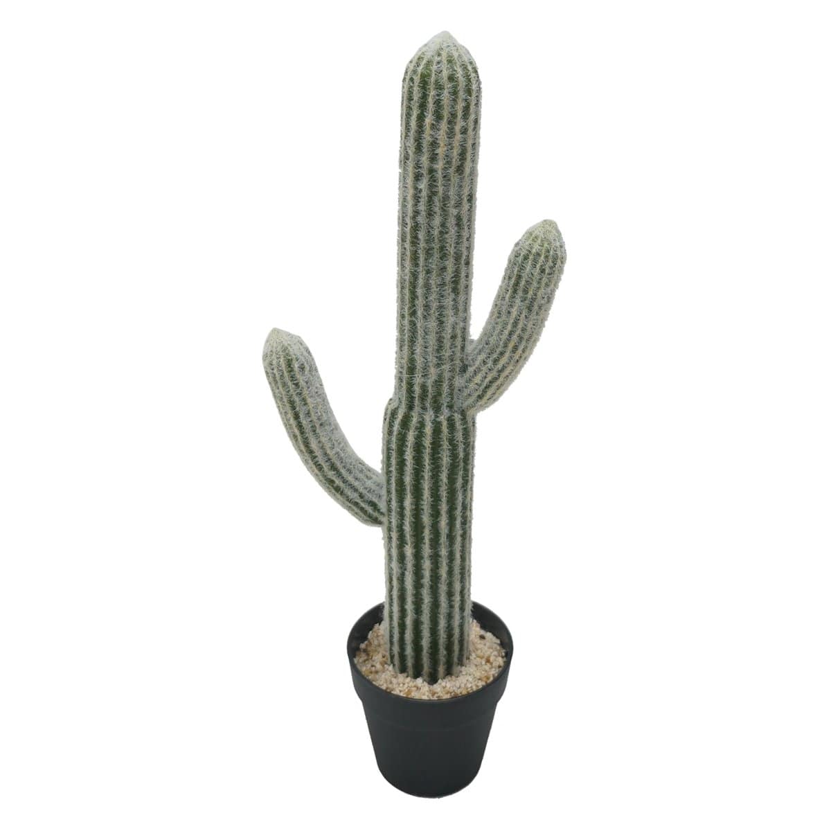 AB-F29563 Potted Faux Saguaro Cactus picket and rail