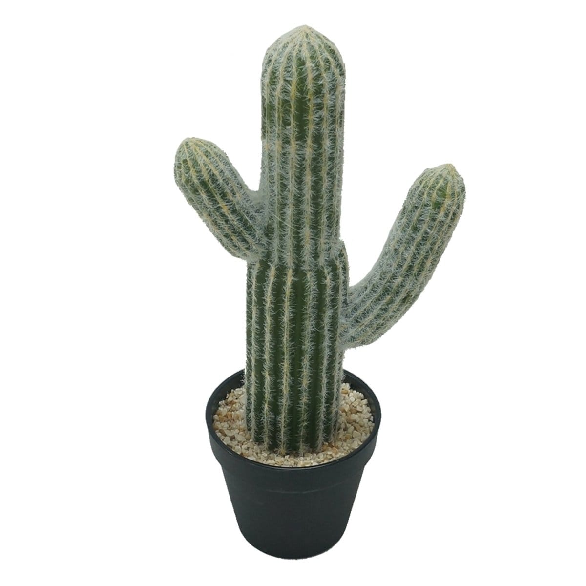 AB-F29564 Potted Faux Saguaro Cactus picket and rail
