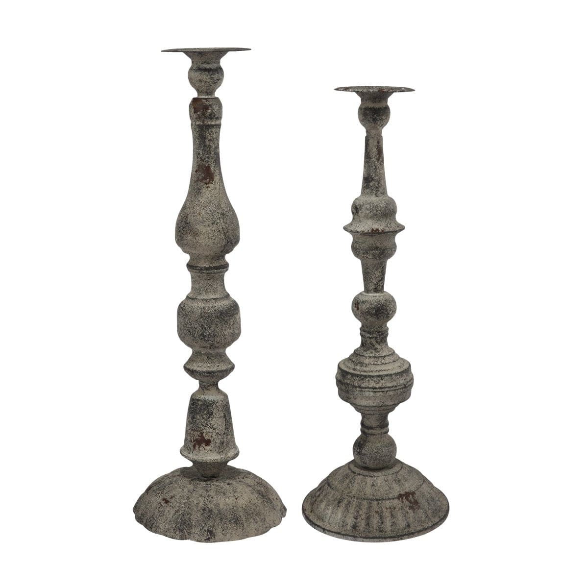AB-FD38431 S/2 Candle Holders L:D7X20&quot; S:D7X18.5&quot; picket and rail