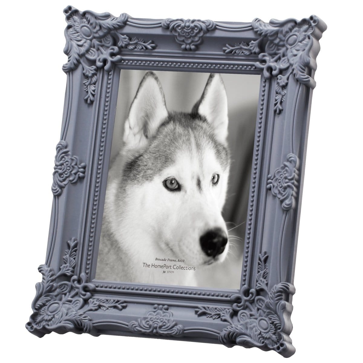 AB-HP37270  Baroque Photo frame -Grey picket and rail
