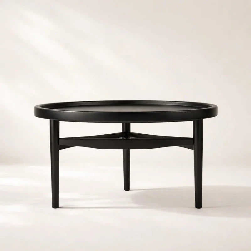 Alison (CT2301) - Custom Solid Oak Coffee Table Side Table Scandinavian Minimalist Design picket and rail