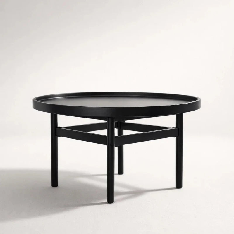 Alison (CT2301) - Custom Solid Oak Coffee Table Side Table Scandinavian Minimalist Design picket and rail