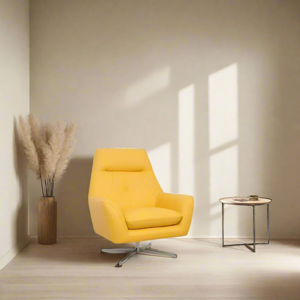 Americana 1-Seater (MB0294) Full Top Grain Leather Lounge Chair (I) picket and rail