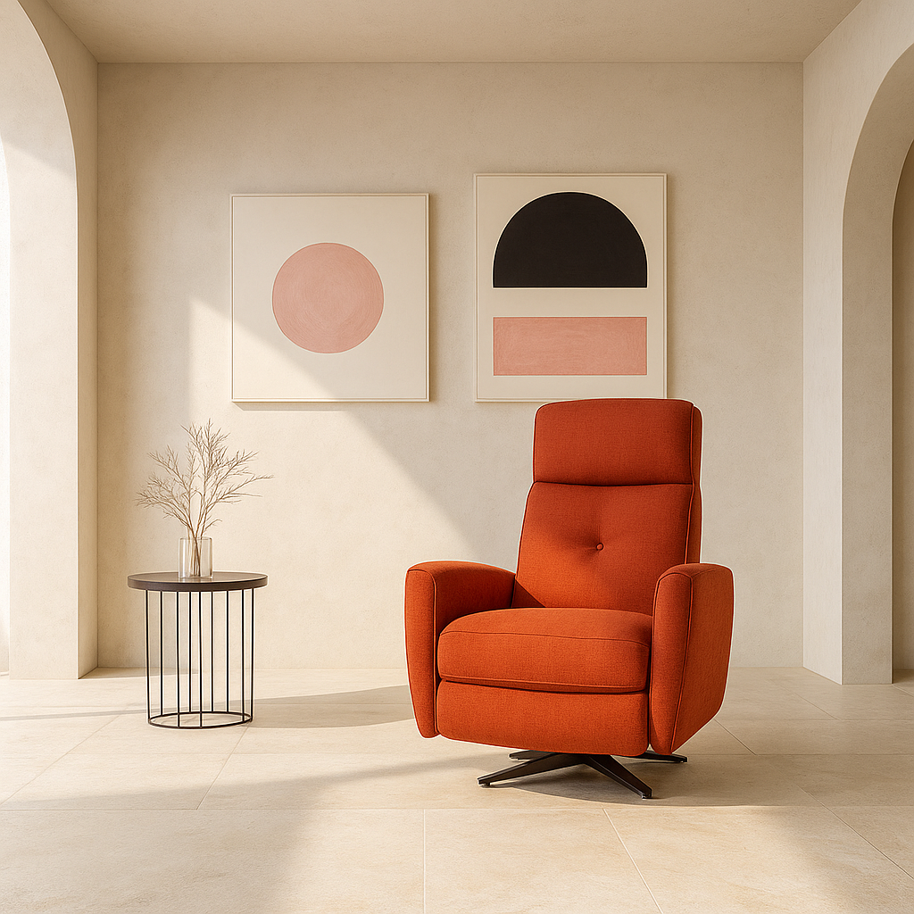 Americana 1-Seater (RN0917) Zero Gravity Fabric Electric Recliner Lounge Chair (I) picket and rail