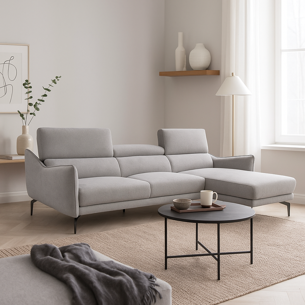 Americana 2.58m Sectional L-Shaped Fabric Sofa MB0618 (I) picket and rail