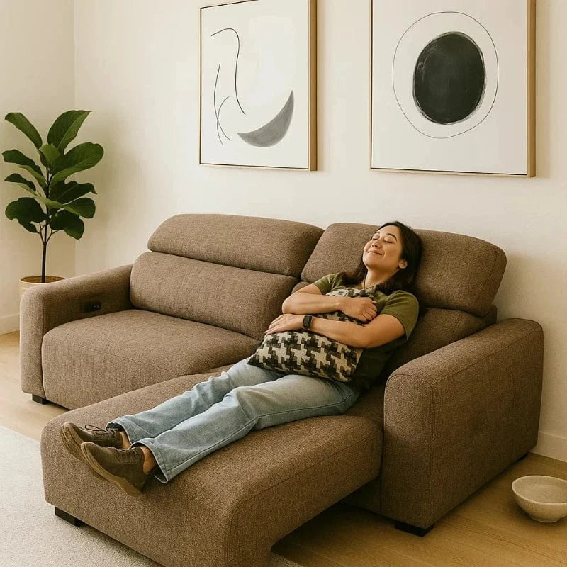 Americana 3-Seater 2.16m (MB0665) Fabric Electric Sofa/Daybed/Sofa Bed picket and rail