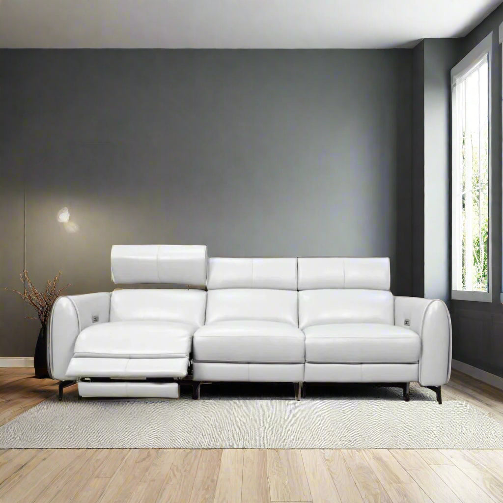 Americana 3-Seater (RN0949) 2.04m Zero Gravity Fabric Electric Recliner (I) picket and rail