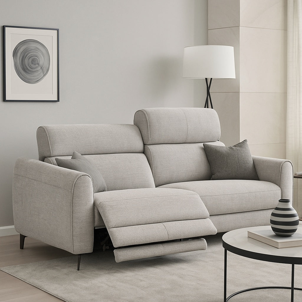 Americana 3-Seater (RN0949) 2.04m Zero Gravity Fabric Electric Recliner (I) picket and rail