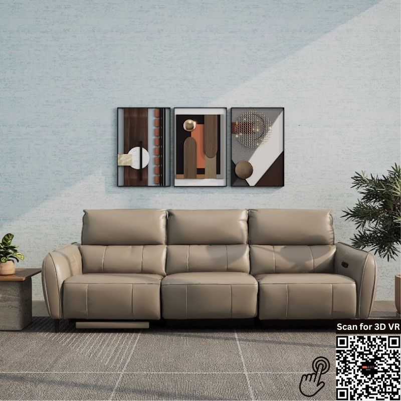 Americana Alpha Pro 2/3-Seater/L-Shape Zero Wall Full Top Grain Leather Electric Recliner Sofa (I) picket and rail