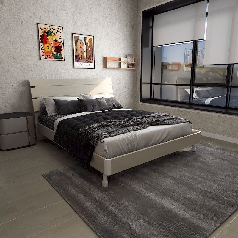 Americana Custom Queen Size Bed Minimalist Design with Engineered Wood picket and rail