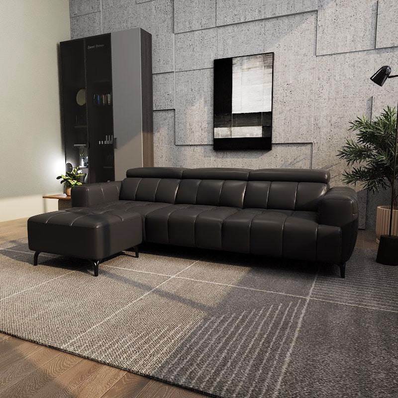 Americana Estell 2/3-Seater/L-Shape Zero Wall Full Top Grain Leather Electric Recliner Sofa picket and rail