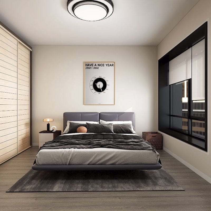 Floating Low Platform Bed Frame - Queen / King - New - P&R Custom ...