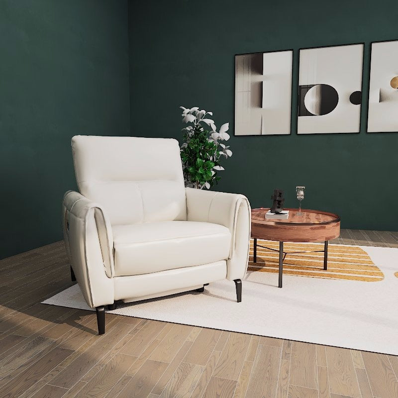 Americana Manhattan 2/3-Seater Zero Wall Full Top Grain Leather Electric Recliner Sofa (I) picket and rail